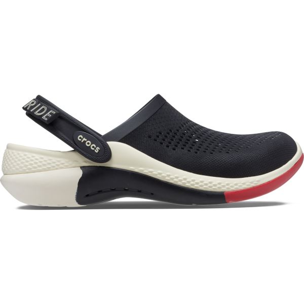 Unisex topánky Crocs LiteRide 360 OMBRE MARBLED čierna/červená