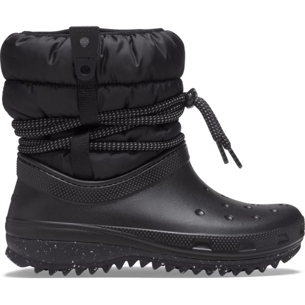 Dámske zimné topánky Crocs Classic NEO PUFF čierna
