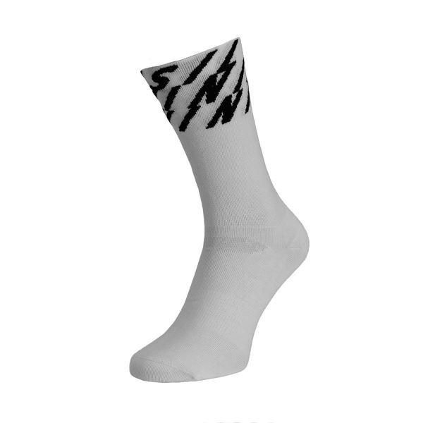 Unisex cyklo ponožky Silvini Oglio biela/čierna