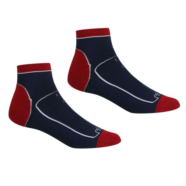 Pánske ponožky Regatta SAMARIS TRAIL červená / modrá