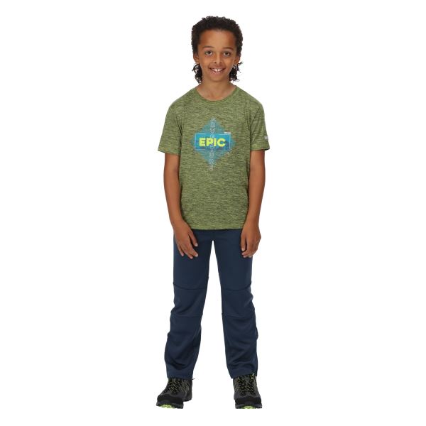 Detské funkčné tričko Regatta ALVARADO VI zelená