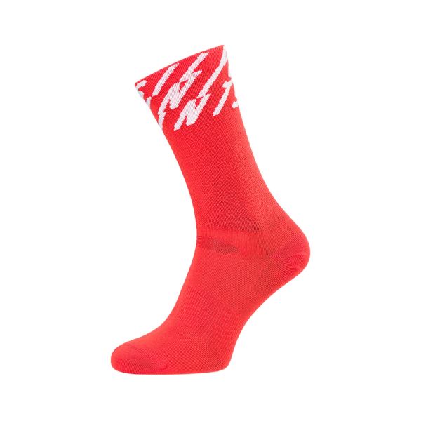 Unisex cyklo ponožky Silvini Oglio červená/biela