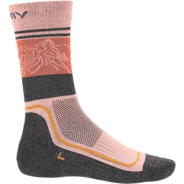 Športové ponožky Viking Boosocks Heavy Lady ružová/sivá