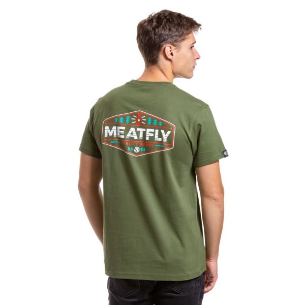 Pánske tričko Meatfly Lampy zelená