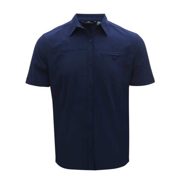 Pánska outdoorová košeľa 2117 IGELFORS tmavo modrá