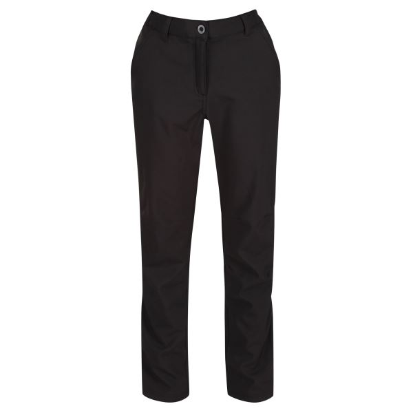 Dámske softshellové nohavice Regatta FENTON čierna - predĺžená dĺžka