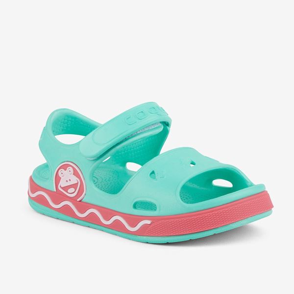 Detské sandále COQUI FOBEE mentolovo zelená/ružová