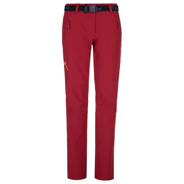 Dámske outdoorové nohavice Kilpi WANAKA-W tmavo červená