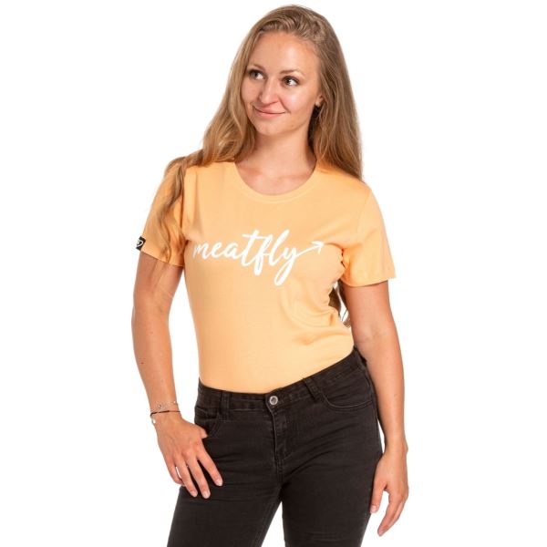 Dámske tričko Meatfly Luna svetlo oranžová