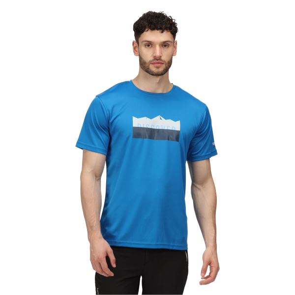Pánske funkčné tričko Regatta FINGAL VI modrá