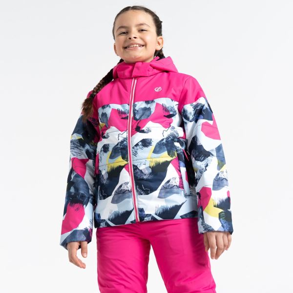 Detská zimná lyžiarska bunda Dare2b LIFTIE ružová/modrá