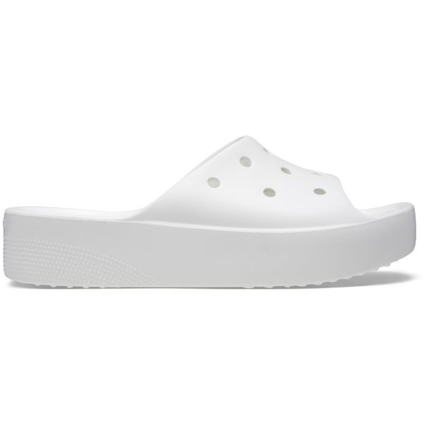 Dámske šľapky Crocs CLASSIC PLATFORM biela